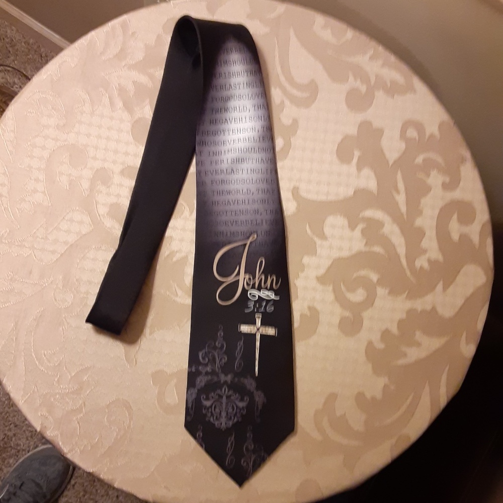 Eagles Wings John 3:16 Silk Neck Tie
